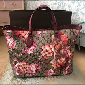 Brand New Gucci Blooms Tote w/ Magnetic Closure